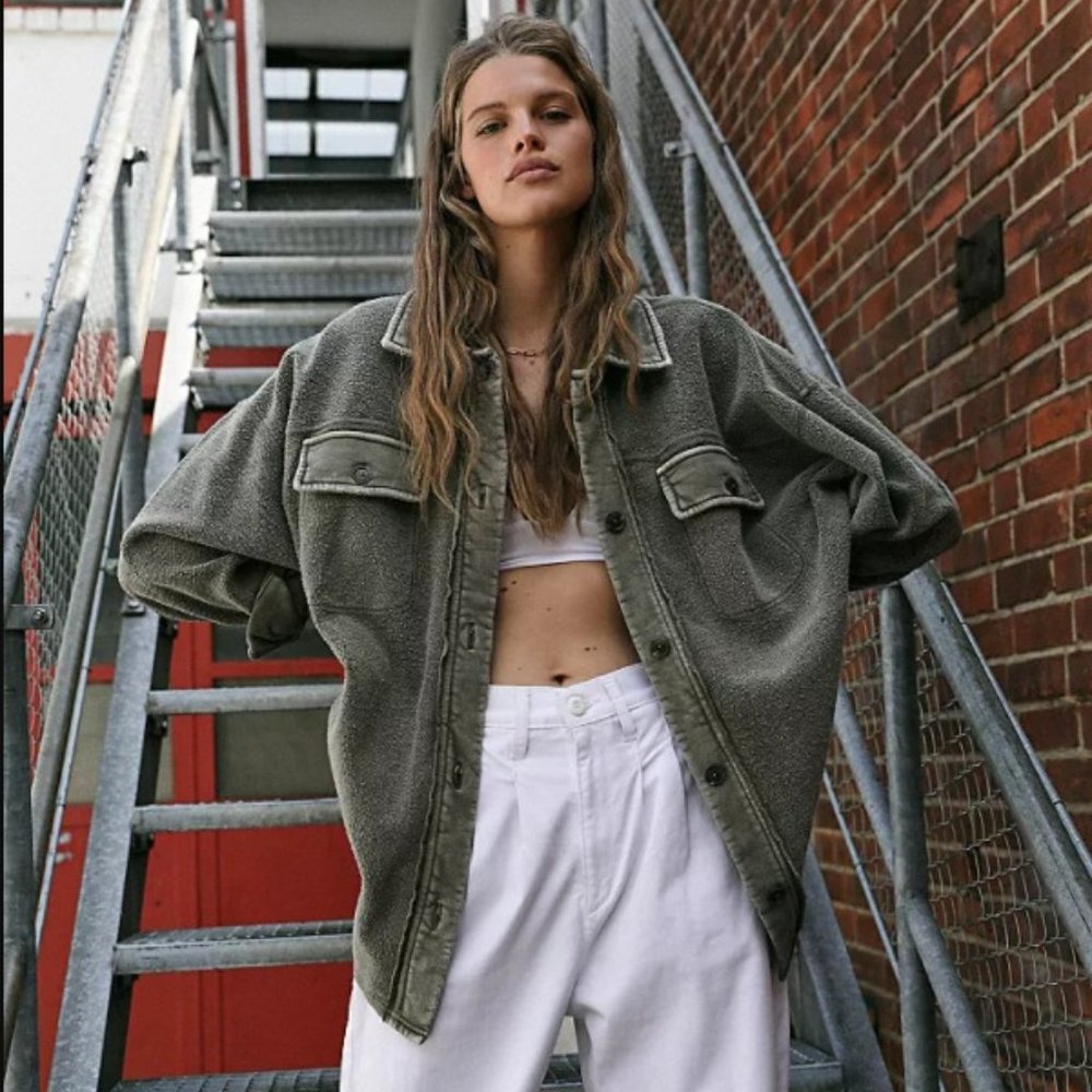 COPY - Olive Green Shacket